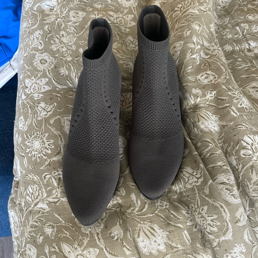 Eileen Fisher Gray sock bootie- size 7. Never worn.